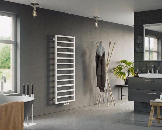 Corpotherma Venus Badheizkörper, wassergeführt, gerade Sonderpräzisionsstahlrohren, Tiefe: 70mm, weiß, VEN1470500W Corpotherma Venus Badheizkörper, wassergeführt, gerade Sonderpräzisionsstahlrohren, Tiefe: 70mm, weiß, VEN1470500W von Corpotherma