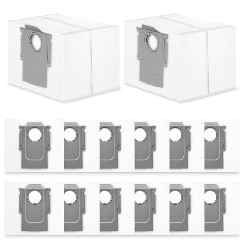 14 Stück Staubbeutel Kompatibel mit Roborock S8+ S8 Pro Ultra S8 Maxv ultra S7 MaxV Ultra S7 Pro Ultra Q7+ Q7 Max+ T8 Q5+ G10S PRO Q7 Max+ Q8 Max+, 3L großer Kapazität Staubbeutel von Corpower
