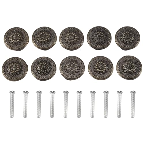 Correa 10 Stück Antike Bronze Runder Küchen Schrank Tür Schublade mit Schraube 25 X 23 Mm Correa 10 Stück Antike Bronze Runder Küchen Schrank Tür Schublade mit Schraube 25 X 23 Mm von Correa