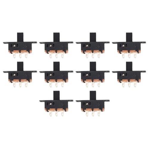 Correa 10 x DC 0.5A 50V 3 Position 2P2T DPDT Plattenmontage Schiebeschalter SS23D32 von Correa