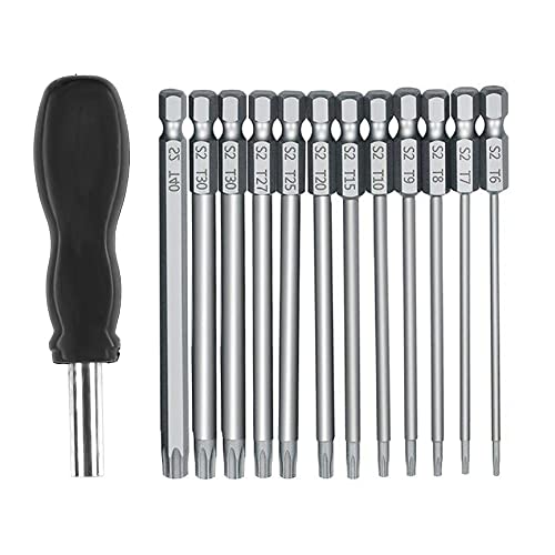 Correa 13 StüCkes 100 Mm Langes Torx Schraubendreher Bit Set, Magnetisches Torx Bit Set T6-T40, 1/4 Sechskantschaft Elektroschrauber Werkzeuge Correa 13 StüCkes 100 Mm Langes Torx Schraubendreher Bit Set, Magnetisches Torx Bit Set T6-T40, 1/4 Sechskantschaft Elektroschrauber Werkzeuge von Correa