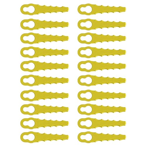 Correa 20 Stück Rasenmäher-Ersatzteile Kunststoff-Rasenmähermesser Kunststoff-Rasenmähermesser für Viele Gelegenheiten von Correa