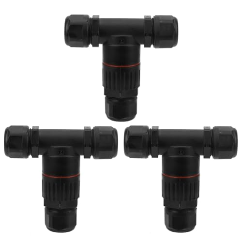 Correa 3pcs 3-Wege-T-Form Wasserdichte Kabelanschluss Elektrische Anschlusskasten IP68 Outdoor Industrial Accessoire Correa 3pcs 3-Wege-T-Form Wasserdichte Kabelanschluss Elektrische Anschlusskasten IP68 Outdoor Industrial Accessoire von Correa