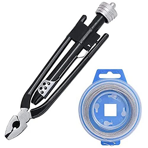 Correa 6- Flugzeug Draht Verdrehen Zangen Set Schloss Verdrehen Twister Werkzeug / 30M Rolle 0,8 Mm Rostfreier Stahl Schloss Draht von Correa