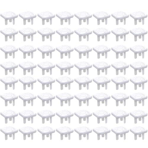 Correa 80 Stück für US-Steckdosenabdeckungen mit 3 Stiften, Baby-Steckdosenschutz, Kindersicherheitssteckerkappen, Schutzabdeckung für Elektrische Stecker von Correa