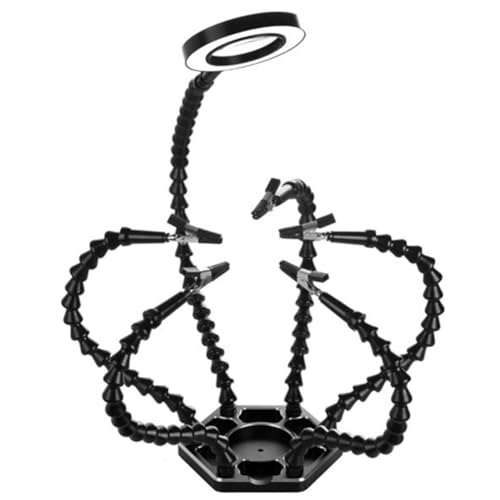 Correa Dritte Hand Löten PCB Halter Werkzeug Helfende Hände Hobby Schweißstation USB DC Lüfter 6 Stück Flexible A von Correa