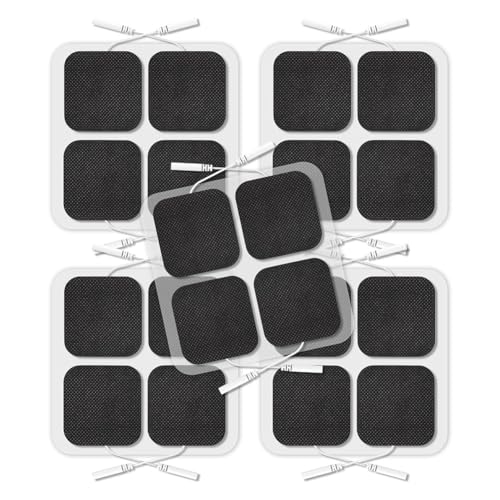 Correa Ersatzpads für TENS-Geräte, TENS-Pads 2 X 2, 20 Stück, Wiederverwendbare Selbstklebende Elektrodenpads von Correa