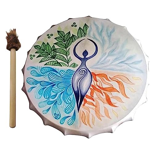 Correa Handgefertigte Schamanische Trommel, Mutter-Erde-Klänge Aus der Natur, Klangheilung, 10-Schamanentrommel Correa Handgefertigte Schamanische Trommel, Mutter-Erde-Klänge Aus der Natur, Klangheilung, 10-Schamanentrommel von Correa