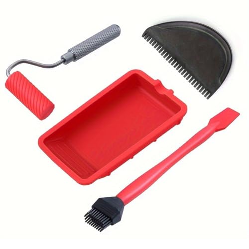 Correa Holzbearbeitungs-Essentials: 4er-Set Wiederverwendbarer Silikon-Kleberpinsel für Glatte Anwendung Correa Holzbearbeitungs-Essentials: 4er-Set Wiederverwendbarer Silikon-Kleberpinsel für Glatte Anwendung von Correa