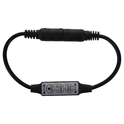 Correa Low-Profile Inline Controller Mini 3 Key Dimmer Für Led Strip Light Black von Correa