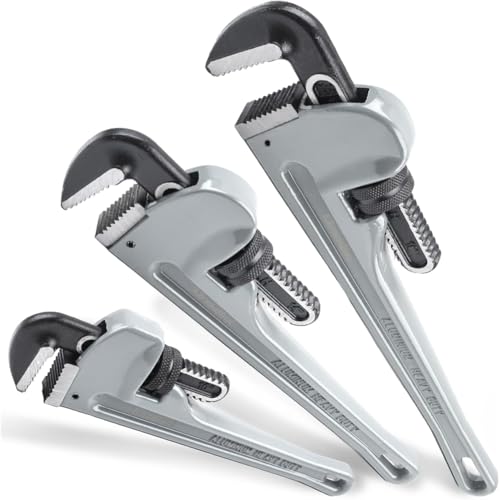 Correa Sanitärwerkzeuge Einstellbare Aluminiumrohrschlüsselset, 10, 14, 18 für Professionelle Klempner Correa Sanitärwerkzeuge Einstellbare Aluminiumrohrschlüsselset, 10, 14, 18 für Professionelle Klempner von Correa