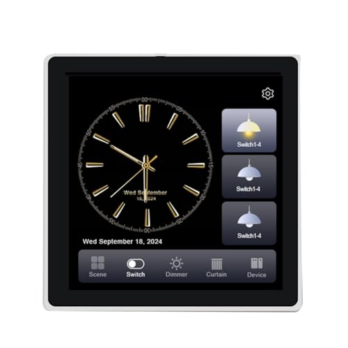 Correa Tuya T3e Pro Smart Control Panel Smart Control Panel Touchscreen -Panelschalter Zigbee Intelligent Home Wall Push Light Switch von Correa