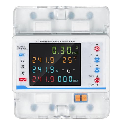 Correa Tuya WiFi Intelligenter Leistungsschalter Automatischer Wiedereinschaltschutz 3P4W Leistungsmesser Dreiphasiger Wiedereinschaltschalter von Correa