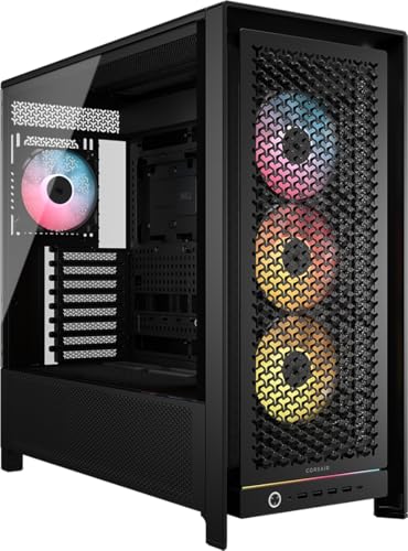 CORSAIR Frame 5000D RS ARGB Modulares Hohem Luftstrom Mid-Tower-PC-Gehäuse – 4X Vorinstallierte RS-Lüfter, InfiniRail-Lüfterbefestigungssystem, Kompatibel mit Reverse-Connector-Mainboards – Schwarz CORSAIR Frame 5000D RS ARGB Modulares Hohem Luftstrom Mid-Tower-PC-Gehäuse – 4X Vorinstallierte RS-Lüfter, InfiniRail-Lüfterbefestigungssystem, Kompatibel mit Reverse-Connector-Mainboards – Schwarz von Corsair