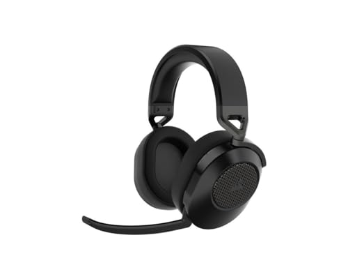 CORSAIR HS65 WIRELESS Multiplattform-Gaming-Headset Mit Bluetooth - Dolby 7.1 Surround Sound - Omnidirektionales Mikrofon - iCUE-Kompatibel - PC, Mac, PS5, PS4, Nintendo Switch, Handy - Carbon von Corsair