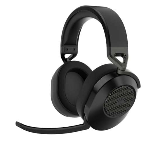CORSAIR HS65 WIRELESS Multiplattform-Gaming-Headset Mit Bluetooth - Dolby 7.1 Surround Sound - Omnidirektionales Mikrofon - iCUE-Kompatibel - PC, Mac, PS5, PS4, Nintendo Switch, Handy - Carbon von Corsair