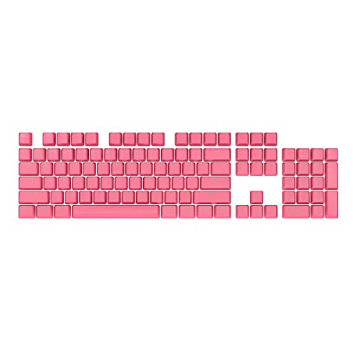 Corsair PBT Double-Shot Pro Keycap Mod Kit – Double-Shot PBT Keycaps – Rogue Pink – Standard untere Reihe – strukturierte Oberfläche – 1,5 mm Dicke Wände – O-Ring-Dämpfer, Standard Bottom Row von Corsair