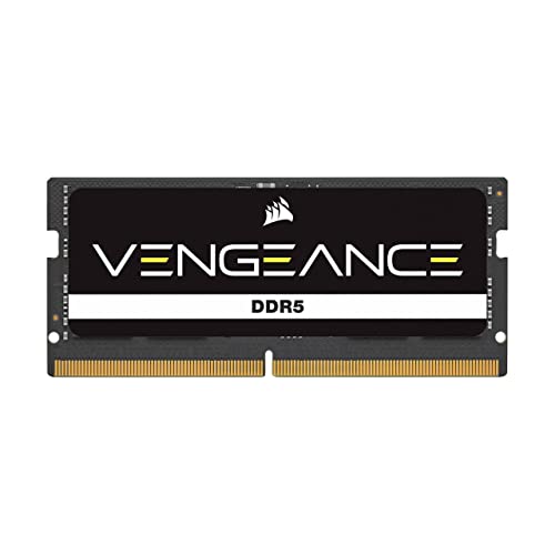 CORSAIR Vengeance SODIMM DDR5 RAM 48GB (1x48GB) 5200MHz CL44-44-44-84 1.10V Intel XMP 3.0 Laptop-Speicher – Schwarz (CMSX48GX5M1A5200C44) von Corsair