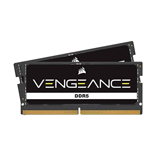 CORSAIR Vengeance SODIMM DDR5 RAM 96GB (2x48GB) 5600MHz CL48-48-48-90 1.10V Intel XMP 3.0 Laptop-Speicher – Schwarz (CMSX96GX5M2A5600C48) von Corsair