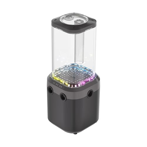 CORSAIR iCUE LINK XD6 RGB ELITE Pumpen-/Behältereinheit – FlowDrive Max-Pumpe, Integrierter Temperatursensor, 22 Adressierbare RGB-LEDs – Stahlgrau von Corsair