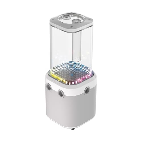 CORSAIR iCUE LINK XD6 RGB ELITE Pumpen-/Behältereinheit – FlowDrive Max-Pumpe, Integrierter Temperatursensor, 22 Adressierbare RGB-LEDs – Weiß von Corsair