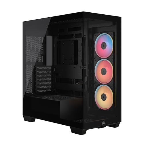 Corsair 3500X LX-R RGB iCUE LINK Mid-Tower-PC-Gehäuse – 3 x Vorinstallierte LX120-R RGB-Lüfter, Inklusive iCUE LINK System Hub, GPU-Anti-Sag-Arm, Platz für bis zu 10 x 120-mm-Lüfter – Schwarz Corsair 3500X LX-R RGB iCUE LINK Mid-Tower-PC-Gehäuse – 3 x Vorinstallierte LX120-R RGB-Lüfter, Inklusive iCUE LINK System Hub, GPU-Anti-Sag-Arm, Platz für bis zu 10 x 120-mm-Lüfter – Schwarz von Corsair