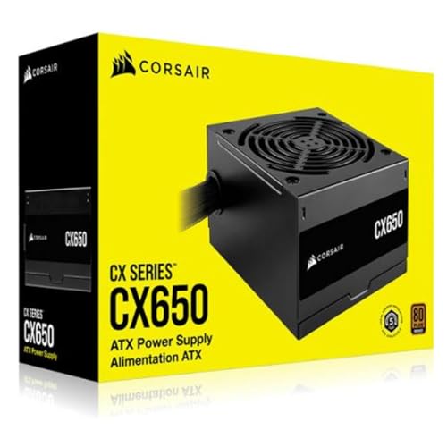 Corsair 650W CX650 PSU, Fully Wired, 80+ Bronze, Thermally Controlled Fan Corsair 650W CX650 PSU, Fully Wired, 80+ Bronze, Thermally Controlled Fan von Corsair