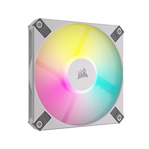 Corsair AF120 RGB Slim, 120-mm-PWM-Lüfter Mit Dynamischem Lager - Dünnes Profil Für Kleine Gehäuse - Geräuscharm - Bis zu 2000 U/min - 8 Adressierbare RGB-LEDs - Einzelverpackung - Weiß Corsair AF120 RGB Slim, 120-mm-PWM-Lüfter Mit Dynamischem Lager - Dünnes Profil Für Kleine Gehäuse - Geräuscharm - Bis zu 2000 U/min - 8 Adressierbare RGB-LEDs - Einzelverpackung - Weiß von Corsair