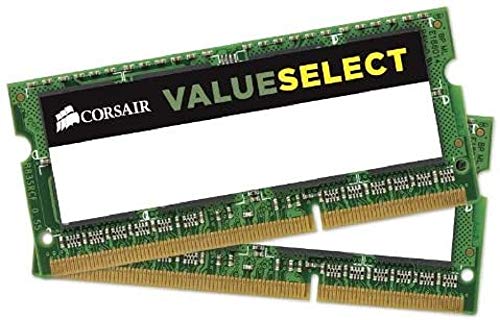 Corsair Value Select SODIMM 8GB (2x4GB) DDR3L 1600MHz C11 Speicher für Laptop/Notebooks - Schwarz CMSO8GX3M2C1600C11 DDR3 von Corsair