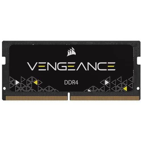 Corsair Vengeance SODIMM 16GB (1x16GB) DDR4 2400MHz CL16 Speicher für Laptops (unterstützt Intel Core™ i5 und i7 Prozessoren der 6. Generation) Schwarz von Corsair