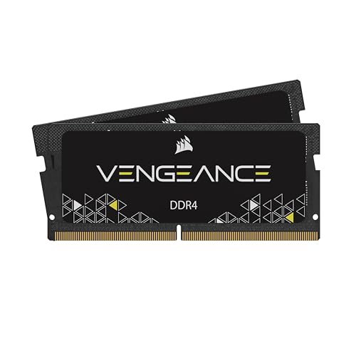 Corsair Vengeance SODIMM 16GB (2x8GB) DDR4 2666MHz CL18 Speicher für Laptop/Notebooks (Unterstützung für Intel Core™ i5 und i7 Prozessoren der 6. Generation) Schwarz von Corsair