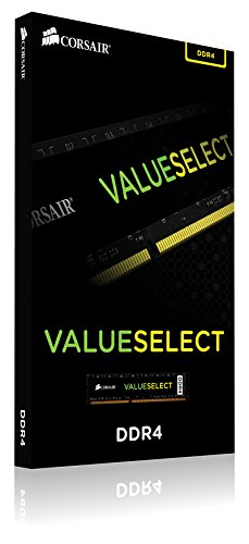 Corsair CMV4GX4M1A2400C16 ValueSelect DDR4 Speicher (mit 1x 4GB-Modul), Schwarz, 1 x 4 GB von Corsair