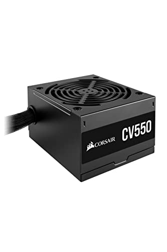 Corsair CV550, CV Series, 80 PLUS Bronze-Zertifiziert, 550 Watt Nicht-Modular Netzteil - Schwarz von Corsair