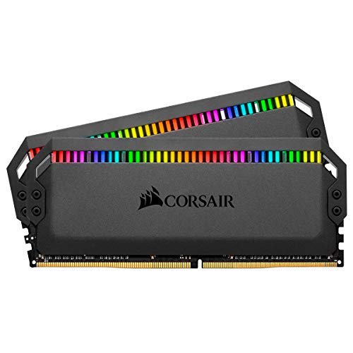 Corsair Dominator Platinum RGB 16GB (2x8GB) DDR4 3200MHz C16 Enthusiast RGB LED-Beleuchtung Arbeitsspeicher, schwarz von Corsair