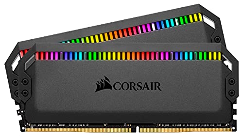 Corsair Dominator Platinum RGB 32GB (2x16GB) DDR4 3600 (PC4-28800) C18 1.35V AMD Optimierter Arbeitsspeicher- Schwarz von Corsair