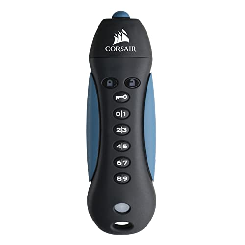 Corsair Flash Padlock 3 64GB Secure verschlüsselter USB-Flash-Laufwerk USB 3.0, schwarz/blau Corsair Flash Padlock 3 64GB Secure verschlüsselter USB-Flash-Laufwerk USB 3.0, schwarz/blau von Corsair