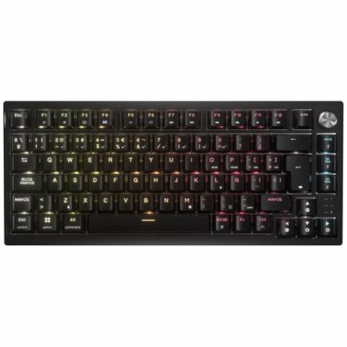 Corsair K65 Plus Wireless-Tastatur, 75% RGB, Hot-Swap, mechanische Gaming-Tastatur, MLX Fusion vorgeschmierte Touch-Switches – PBT Keycaps – QWERTY ES – Schwarz Corsair K65 Plus Wireless-Tastatur, 75% RGB, Hot-Swap, mechanische Gaming-Tastatur, MLX Fusion vorgeschmierte Touch-Switches – PBT Keycaps – QWERTY ES – Schwarz von Corsair