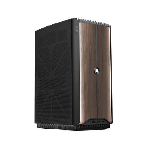 Corsair ONE i500 Gaming PC – Flüssigkeitsgekühlte Intel® Core™ i9 14900K CPU – Flüssigkeitsgekühlte NVIDIA® GeForce RTX™ 4080 SUPER GPU – 32 GB Vengeance DDR5 Speicher – 2 TB M.2 SSD – Holz Dunkel von Corsair