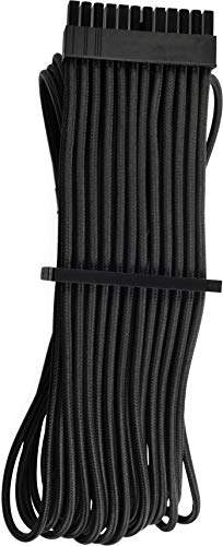 Corsair Premium Sleeved 24 pin-Polig-ATX-Kabel Typ4 (Generation 4-Serie) Schwarz von Corsair