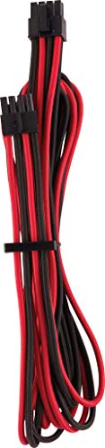 Corsair Premium Sleeved Netzteil EPS12V/ATX12V-Kabel Typ4 (Generation 4-Serie) Rot/Schwarz von Corsair