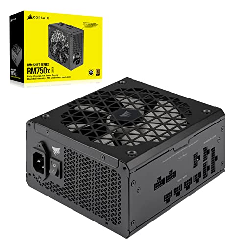Corsair RM750x SHIFT Vollmodulares ATX-Netzteil - Modulare Seitenschnittstelle - ATX 3.1- & PCIe 5.1-kompatibel - Null-Drehzahl-Lüftermodus - 105°C-Kondensatoren - 80 PLUS Gold-Effizienz - Schwarz Corsair RM750x SHIFT Vollmodulares ATX-Netzteil - Modulare Seitenschnittstelle - ATX 3.1- & PCIe 5.1-kompatibel - Null-Drehzahl-Lüftermodus - 105°C-Kondensatoren - 80 PLUS Gold-Effizienz - Schwarz von Corsair