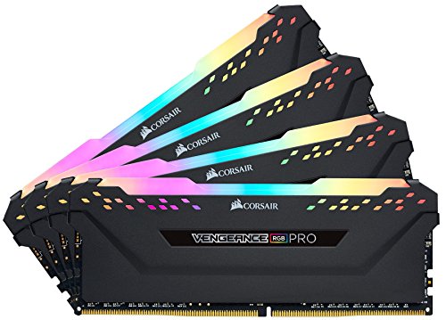 Corsair Vengeance RGB PRO 32GB (4x8GB) DDR4 3200MHz C16 XMP 2.0 Enthusiast RGB LED-Beleuchtung Speicherkit - schwarz von Corsair