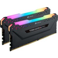 Corsair Vengeance RGB PRO schwarz DIMM Kit 16GB, DDR4-3200, CL16-18-18-36 von Corsair