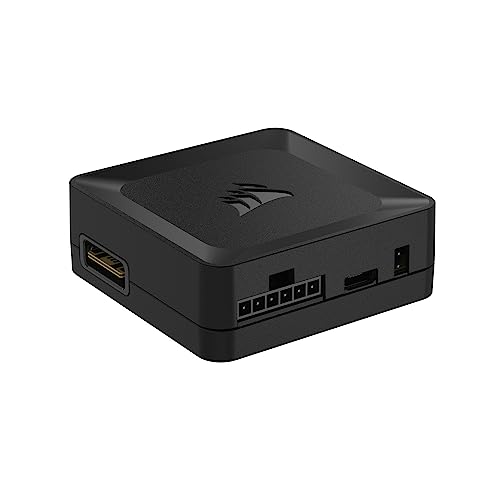 Corsair iCUE LINK System-Hub – Verbindet bis zu 14 iCUE LINK-Geräte – Reduziert Kabelgewirr – Innovatives EIN-Kabel-Design – Schwarz von Corsair