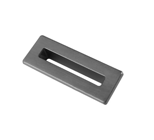 Apres Überlaufabdeckung für Waschbecken, quadratisch, Rotguss, rechteckige Überlaufabdeckung, Waschbeckenverkleidung für Waschbecken, WC, Waschbecken (Metall-Finish) von Corso Bathrooms