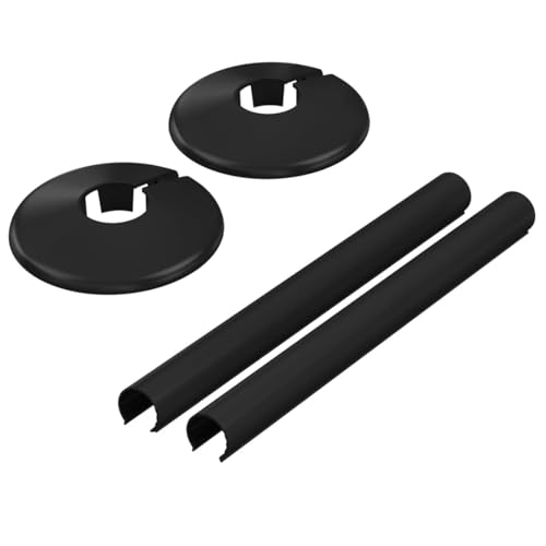 Heizkörperrohrabdeckungen und -manschetten, zum Anklippen, 15 mm, Schwarz, 2 Stück von Corso Bathrooms
