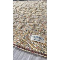 Beige Mädchen Und Jungen Natürliche Häkeln Baby Krippe Decke, Waschbare Handgemachte Baumwolle Gestrickte Decke Für Neugeborene Geschenk von CosababyOrganics