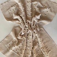 Creme Farbe Neutral Gehäkelte Baby Krippe Decke, Handgefertigte Bio-Baumwolle Erbstück Gestrickte Neugeborenen Geschenk, Popcorn Decke von CosababyOrganics