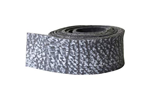 COSCA Balkenbeschlag BB30 aus Kautschuk, 1 Meter Länge, Gummi Zierriemen (GL30 - graues Leder - 3x100cm) Balkengürtel Urban von Cosca
