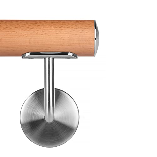 Buche leicht gedämpft Holzhandlauf Ø 42,4 mm Wandhandlauf 120 cm 2 Halter leicht gewölbt Buche leicht gedämpft Holzhandlauf Ø 42,4 mm Wandhandlauf 120 cm 2 Halter leicht gewölbt von Cosch Edelstahl